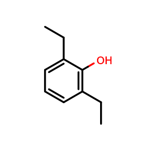 Chemical structure of 2,6-Diethylphenol , CAS 1006-59-3, AChemBlock W170006