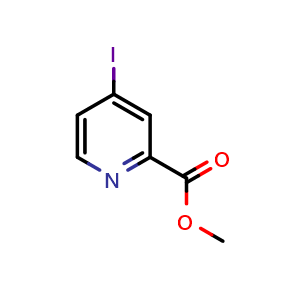 Chemical structure of Methyl 4-iodopicolinate , CAS 380381-28-2, AChemBlock W170017