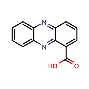 Chemical structure of Phenazine-1-carboxylic acid , CAS 2538-68-3, AChemBlock W170028