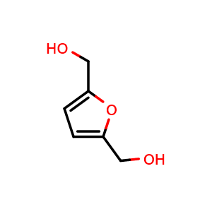 Chemical structure of 2,5-Furandimethanol , CAS 1883-75-6, AChemBlock W170053