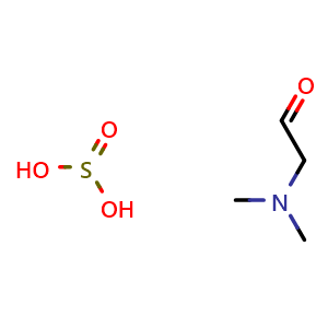 Chemical structure of 2-(Dimethylamino)acetaldehyde sulfite , CAS 1413945-87-5, AChemBlock W170060