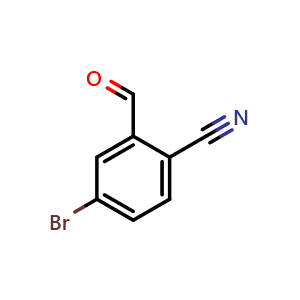 Chemical structure of 4-Bromo-2-formylbenzonitrile , CAS 713141-12-9, AChemBlock W170062