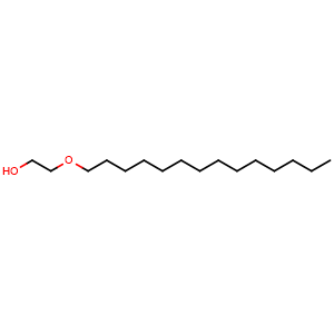 Chemical structure of 2-(Tetradecyloxy)ethanol , CAS 2136-70-1, AChemBlock W170064