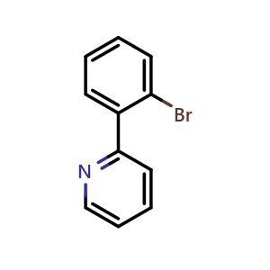Chemical structure of 2-(2-Bromophenyl)pyridine , CAS 109306-86-7, AChemBlock W170075