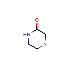 Chemical structure of Thiomorpholin-3-one , CAS 20196-21-8, AChemBlock W170079