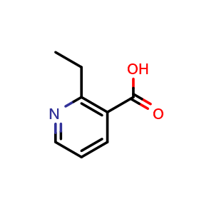 Chemical structure of 2-Ethylnicotinic acid , CAS 3421-76-9, AChemBlock W170080