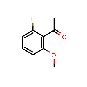 Chemical structure of 1-(2-Fluoro-6-methoxyphenyl)ethanone , CAS 120484-50-6, AChemBlock W170082
