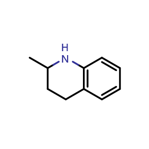 Chemical structure of 1,2,3,4-Tetrahydroquinaldine , CAS 1780-19-4, AChemBlock W170083