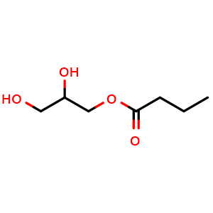 Chemical structure of 1-Monobutyrin , CAS 557-25-5, AChemBlock W170098