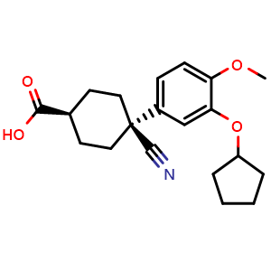 trans-4-Cyano-4-[3-(cyclopentyloxy)-4-methoxyphenyl]cyclohexanecarboxylic acid