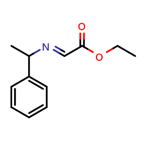 Chemical structure of Ethyl D-(alpha-Methylbenzylimino)acetate , CAS 37662-05-8, AChemBlock W170141