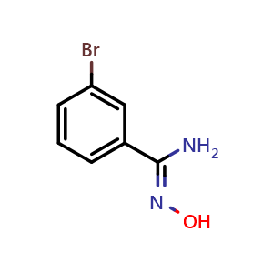 Chemical structure of (Z)-3-bromo-N'-hydroxybenzimidamide , CAS 1643440-91-8, AChemBlock W170154