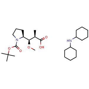 Dicyclohexylamine (2R,3R)-3-((S)-1-(tert-butoxycarbonyl)pyrrolidin-2-yl)-3-methoxy-2-methylpropanoate