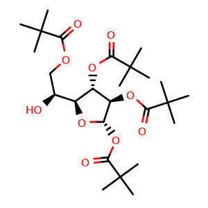 (2S,3R,4S,5S)-5-((S)-1-hydroxy-2-(pivaloyloxy)ethyl)tetrahydrofuran-2,3,4-triyl tris(2,2-dimethylpropanoate)