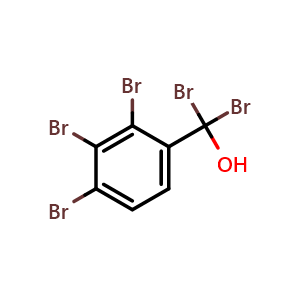 Chemical structure of Pentabromobenzyl alcohol , CAS 79415-41-1, AChemBlock W170279