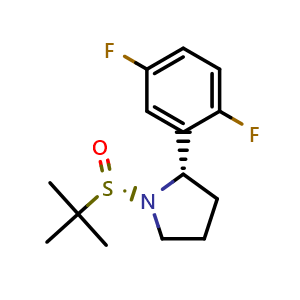 (2S)-2-(2,5-Difluorophenyl)-1-[(S)-(1,1-dimethylethyl)sulfinyl]pyrrolidine