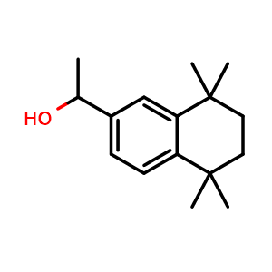 Chemical structure of 5,6,7,8-Tetrahydro-alpha,5,5,8,8-pentamethyl-2-naphthalenemethanol , CAS 69251-25-8, AChemBlock W170289