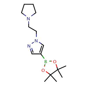 1-(2-(Pyrrolidin-1-yl)ethyl)-4-(4,4,5,5-tetramethyl-1,3,2-dioxaborolan-2-yl)-1H-pyrazole