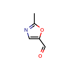Chemical structure of 2-Methyloxazole-5-carbaldehyde , CAS 885273-42-7, AChemBlock W170349