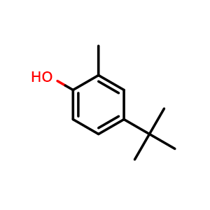 Chemical structure of 4-(Tert-Butyl)-2-methylphenol , CAS 98-27-1, AChemBlock W170372