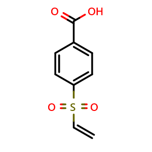 Chemical structure of 4-(Vinylsulfonyl)benzoic acid , CAS 95535-40-3, AChemBlock W170373
