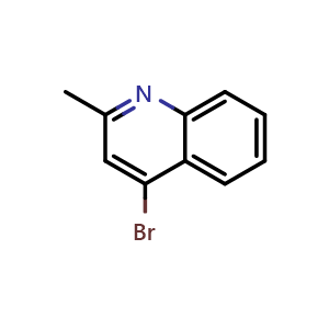 Chemical structure of 4-Bromo-2-methylquinoline , CAS 50488-44-3, AChemBlock W170376