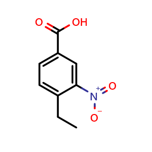 Chemical structure of 4-Ethyl-3-nitrobenzoic acid , CAS 103440-95-5, AChemBlock W170384