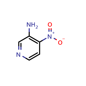 Chemical structure of 4-Nitropyridin-3-amine , CAS 13505-02-7, AChemBlock W170390