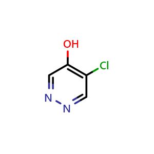Chemical structure of 5-Chloropyridazin-4-ol , CAS 1245643-70-2, AChemBlock W170397