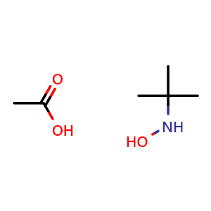 Chemical structure of N-(tert-Butyl)hydroxylamine acetate , CAS 253605-31-1, AChemBlock W170425