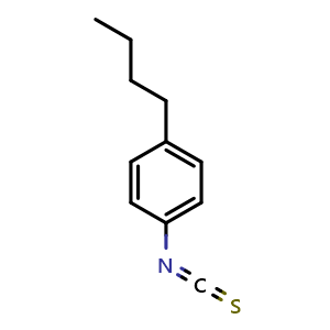 Chemical structure of 4-n-Butylphenyl isothiocyanate , CAS 23165-44-8, AChemBlock W170446
