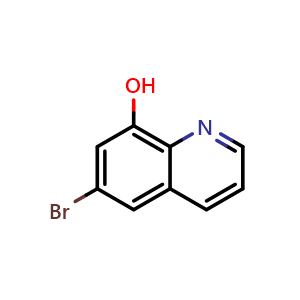 Chemical structure of 6-Bromoquinolin-8-ol , CAS 139399-64-7, AChemBlock W170458