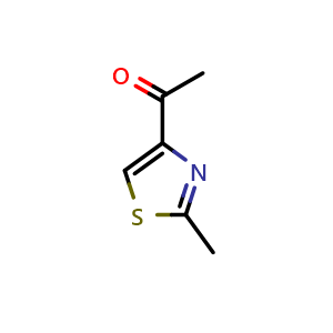 Chemical structure of 1-(2-Methylthiazol-4-yl)ethan-1-one , CAS 23002-78-0, AChemBlock W170468