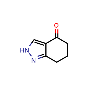 Chemical structure of 2,5,6,7-Tetrahydro-4H-indazol-4-one , CAS 912259-10-0, AChemBlock W170493