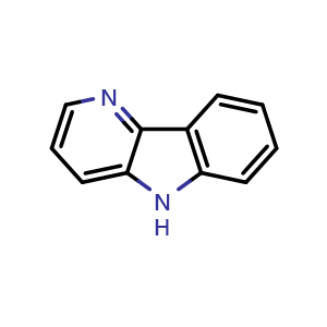 Chemical structure of 5H-Pyrido[3,2-b]indole , CAS 245-08-9, AChemBlock W170497