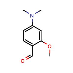 Chemical structure of 4-Dimethylamino-2-methoxybenzaldehyde , CAS 84562-48-1, AChemBlock W170537