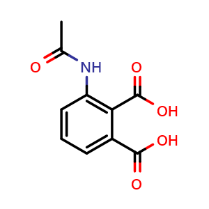 Chemical structure of 3-Acetamidophthalic acid , CAS 15371-06-9, AChemBlock W170542