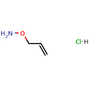 Chemical structure of (Allyloxy)amine hydrochloride , CAS 38945-21-0, AChemBlock W170544