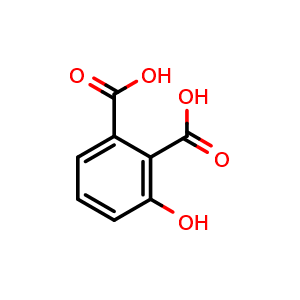 Chemical structure of 3-Hydroxyphthalic acid , CAS 601-97-8, AChemBlock W170545