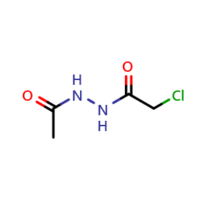 Chemical structure of 1-Acetyl-2-(chloroacetyl)hydrazine , CAS 4002-21-5, AChemBlock W170590