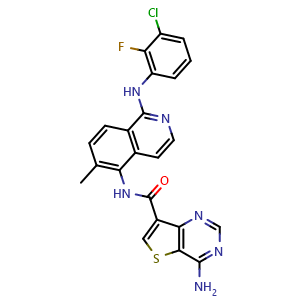 Chemical structure of Belvarafenib , CAS 1446113-23-0, AChemBlock W170621