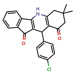 10-(4-chlorophenyl)-7,7-dimethyl-6,7,8,10-tetrahydro-5H-indeno[1,2-b]quinoline-9,11-dione