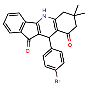 10-(4-bromophenyl)-7,7-dimethyl-6,7,8,10-tetrahydro-5H-indeno[1,2-b]quinoline-9,11-dione