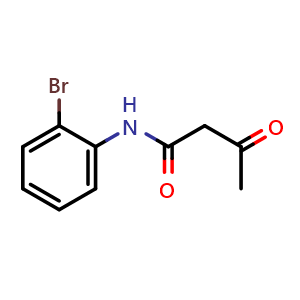 Chemical structure of N-(2-bromophenyl)-3-oxobutanamide , CAS 52700-65-9, AChemBlock W170665