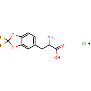 2-amino-3-(2,2-difluorobenzo[3,4-d]1,3-dioxolen-5-yl)propanoic acid hydrochloride