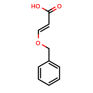 Chemical structure of (E)-3-(Benzyloxy)acrylic Acid , CAS 127762-22-5, AChemBlock W170685