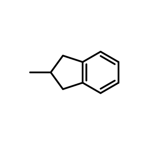 Chemical structure of 2-methyl-2,3-dihydro-1h-indene , CAS 824-63-5, AChemBlock W170716