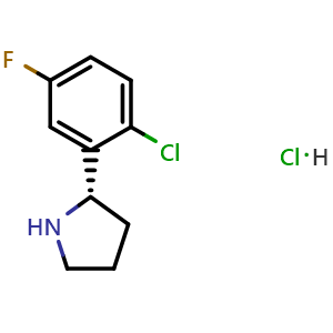 (S)-2-(2-chloro-5-fluorophenyl)pyrrolidine hydrochloride