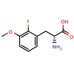 Chemical structure of 2-Fluoro-3-methoxy-D-phenylalanine , CAS 1270162-02-1, AChemBlock W170741