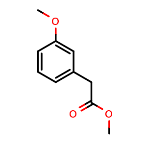 Chemical structure of Methyl 2-(3-methoxyphenyl)acetate , CAS 18927-05-4, AChemBlock W170755